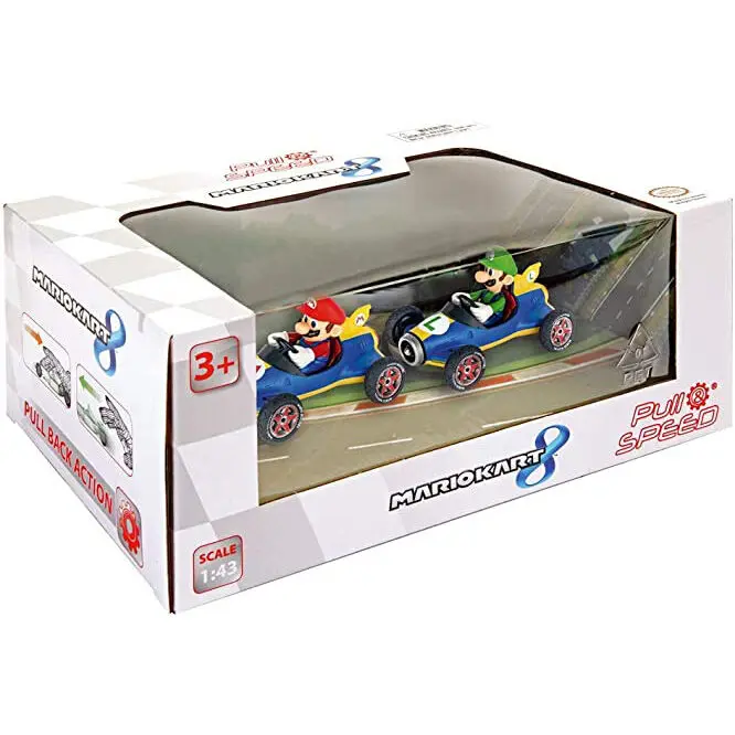 Mario Kart 8 Mario + Luigi Set de viteza de tractiune 2 masini poza produsului