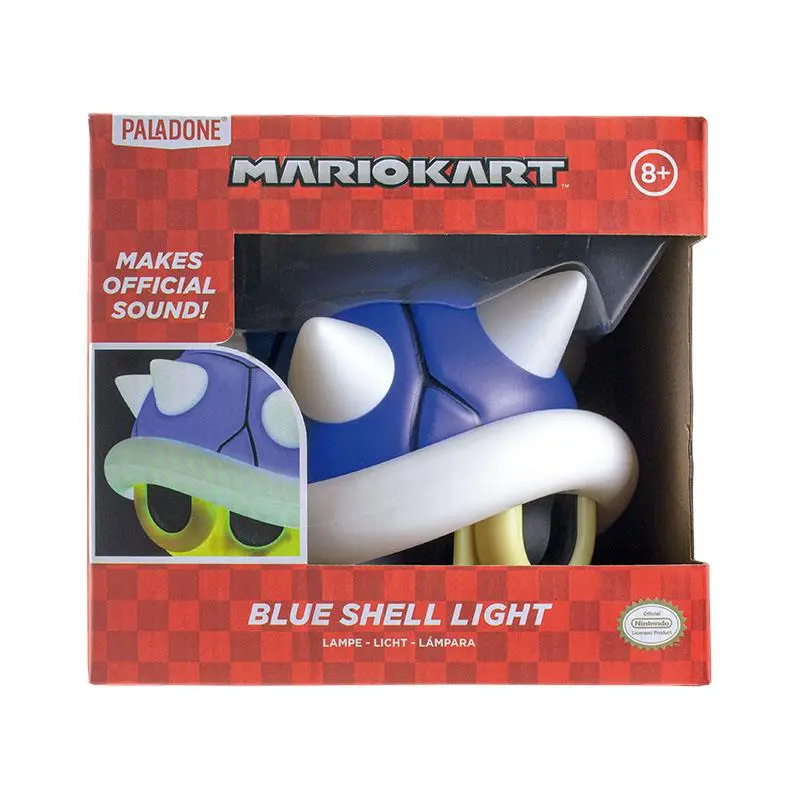 Mario Kart Cutie Luminoasă cu Sunet Coajă Albastră 14 cm poza produsului