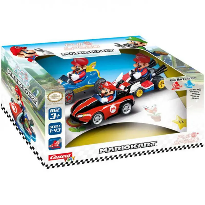 Mario Kart Mario Set de viteză Pull 3 mașini poza produsului