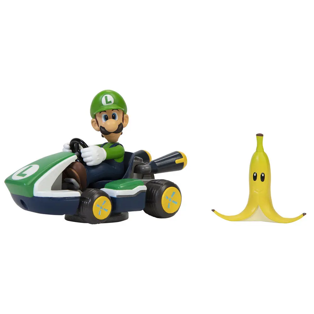 Figurină Kart Mario Kart spinout Luigi 6cm poza produsului