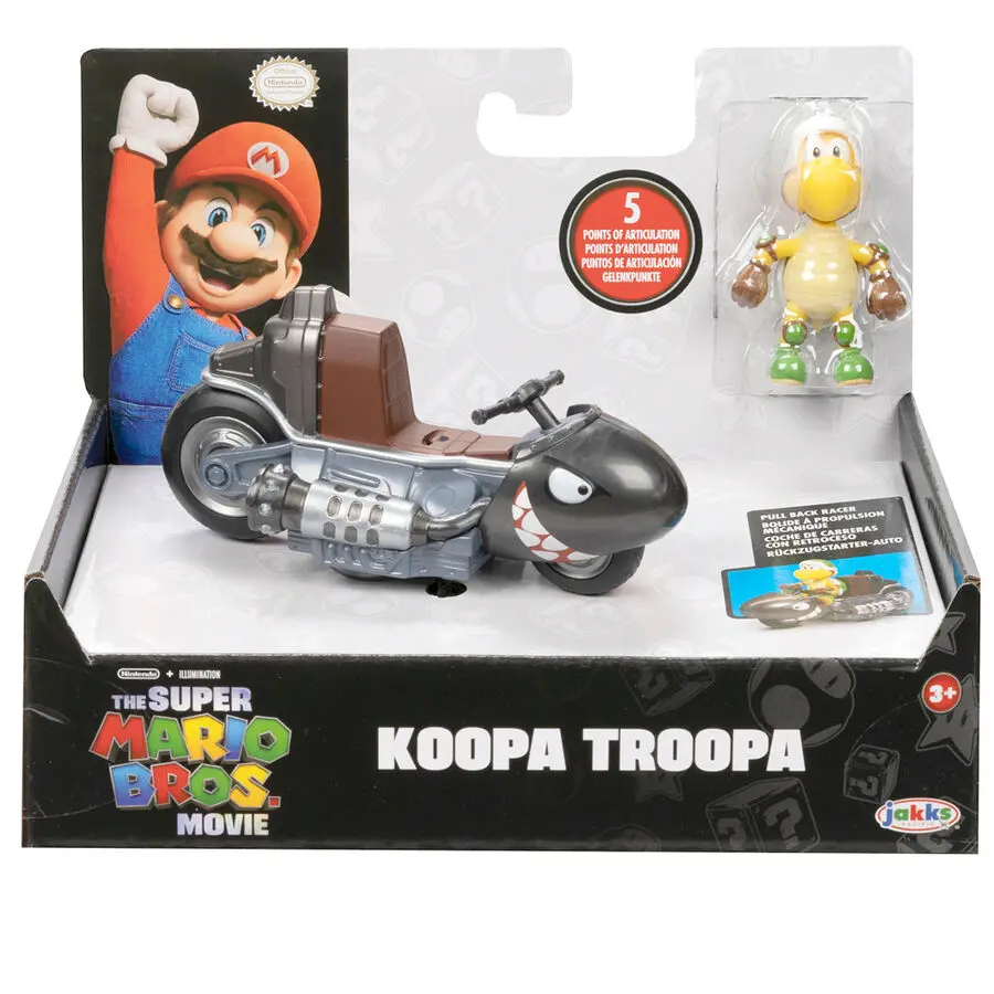 Mario Kart The Movie Koopa Troopa Kart figurină kart 6cm poza produsului