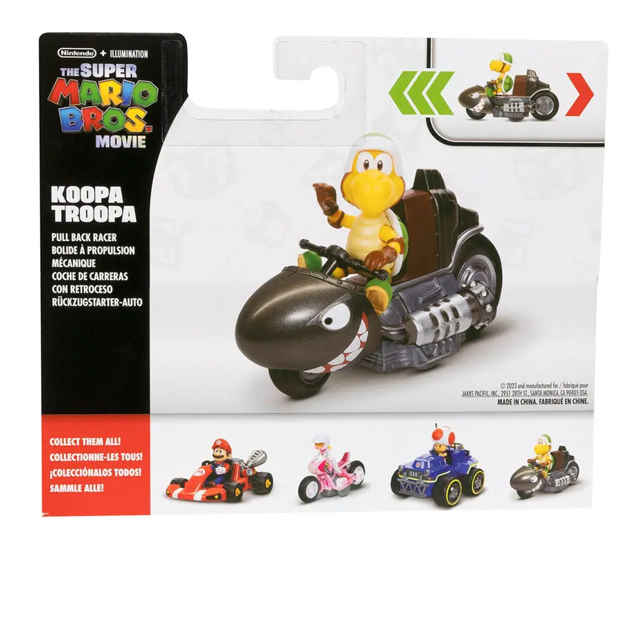 Mario Kart The Movie Koopa Troopa Kart figurină kart 6cm poza produsului