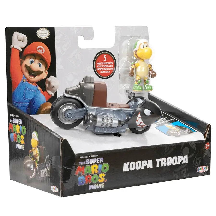 Mario Kart The Movie Koopa Troopa Kart figurină kart 6cm poza produsului