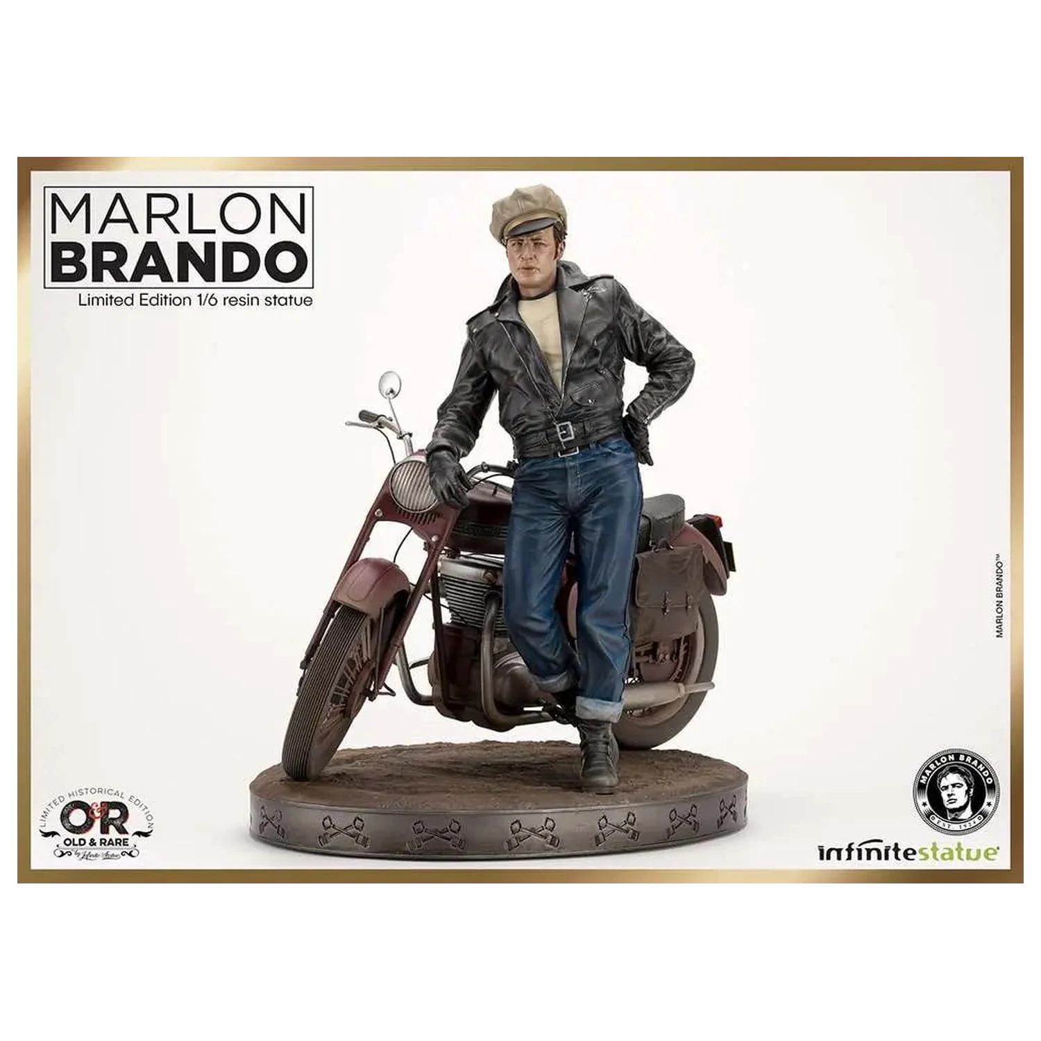 Statueta Marlon Brando with Bike Limited Ed. 1/6 30cm poza produsului
