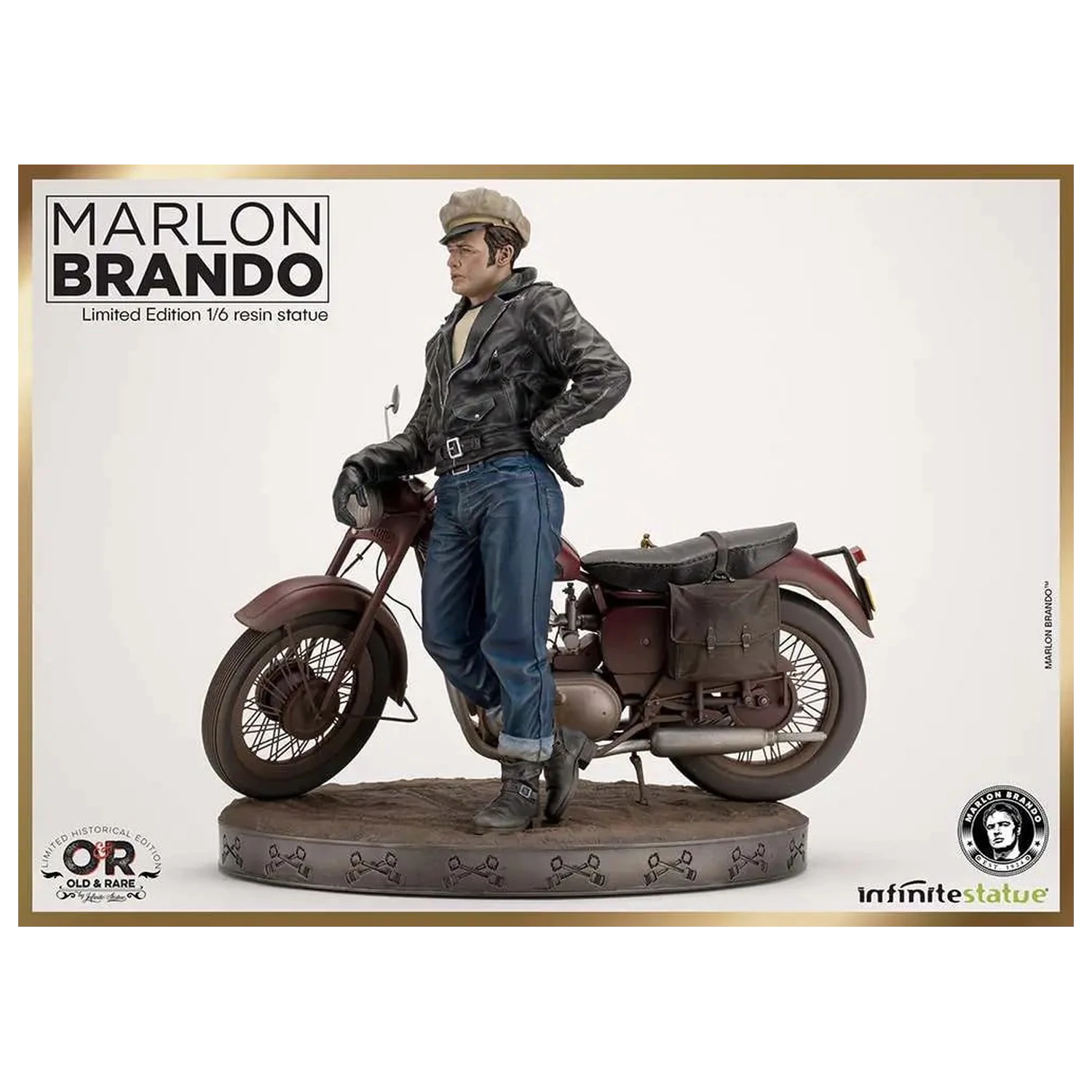 Statueta Marlon Brando with Bike Limited Ed. 1/6 30cm poza produsului
