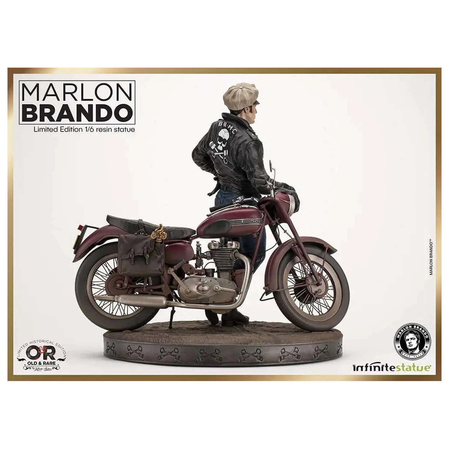 Statueta Marlon Brando with Bike Limited Ed. 1/6 30cm poza produsului