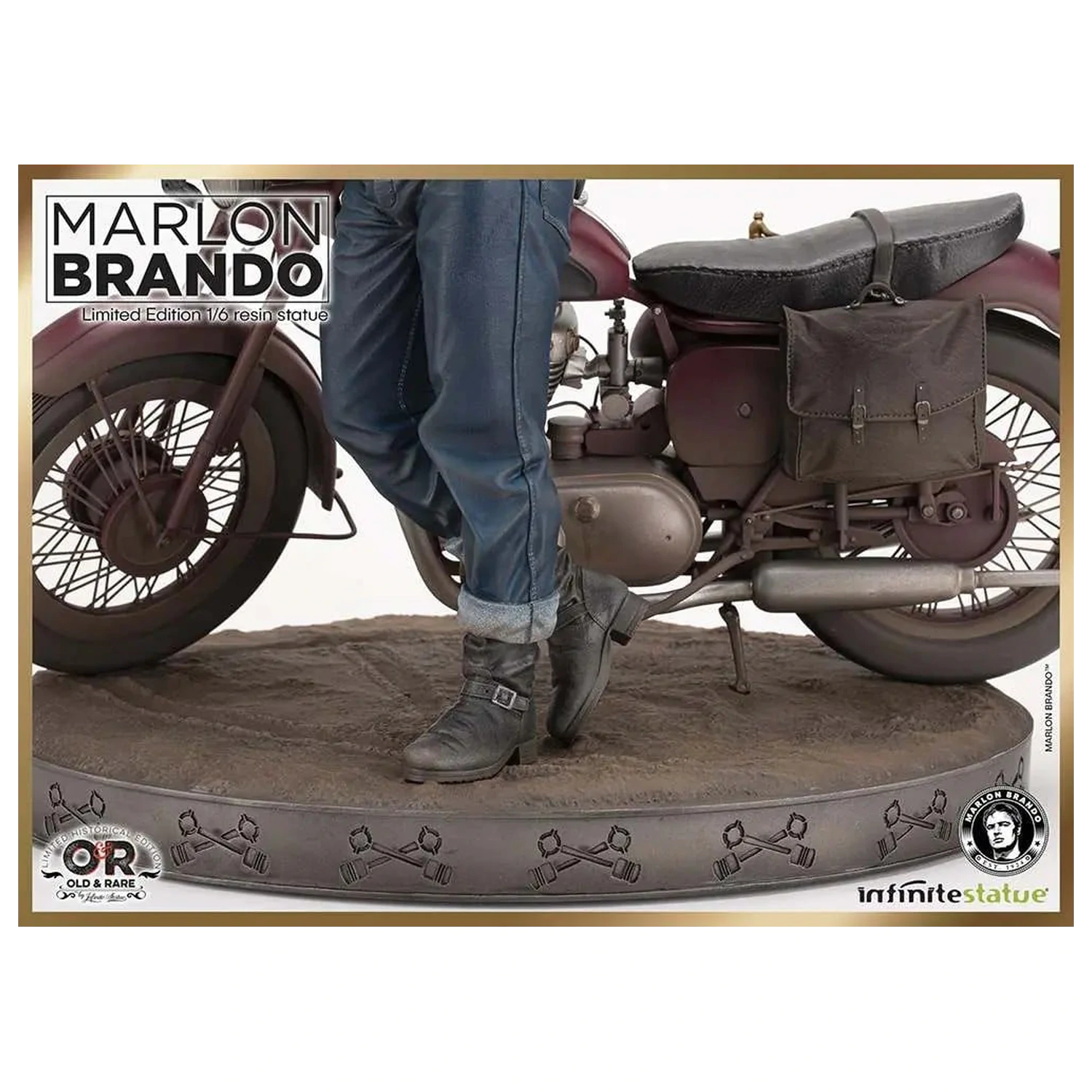 Statueta Marlon Brando with Bike Limited Ed. 1/6 30cm poza produsului