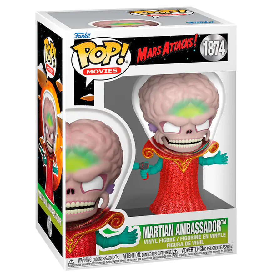 Mars Attacks Funko POP! Movies Figurina Vinil Ambasador 9 cm poza produsului