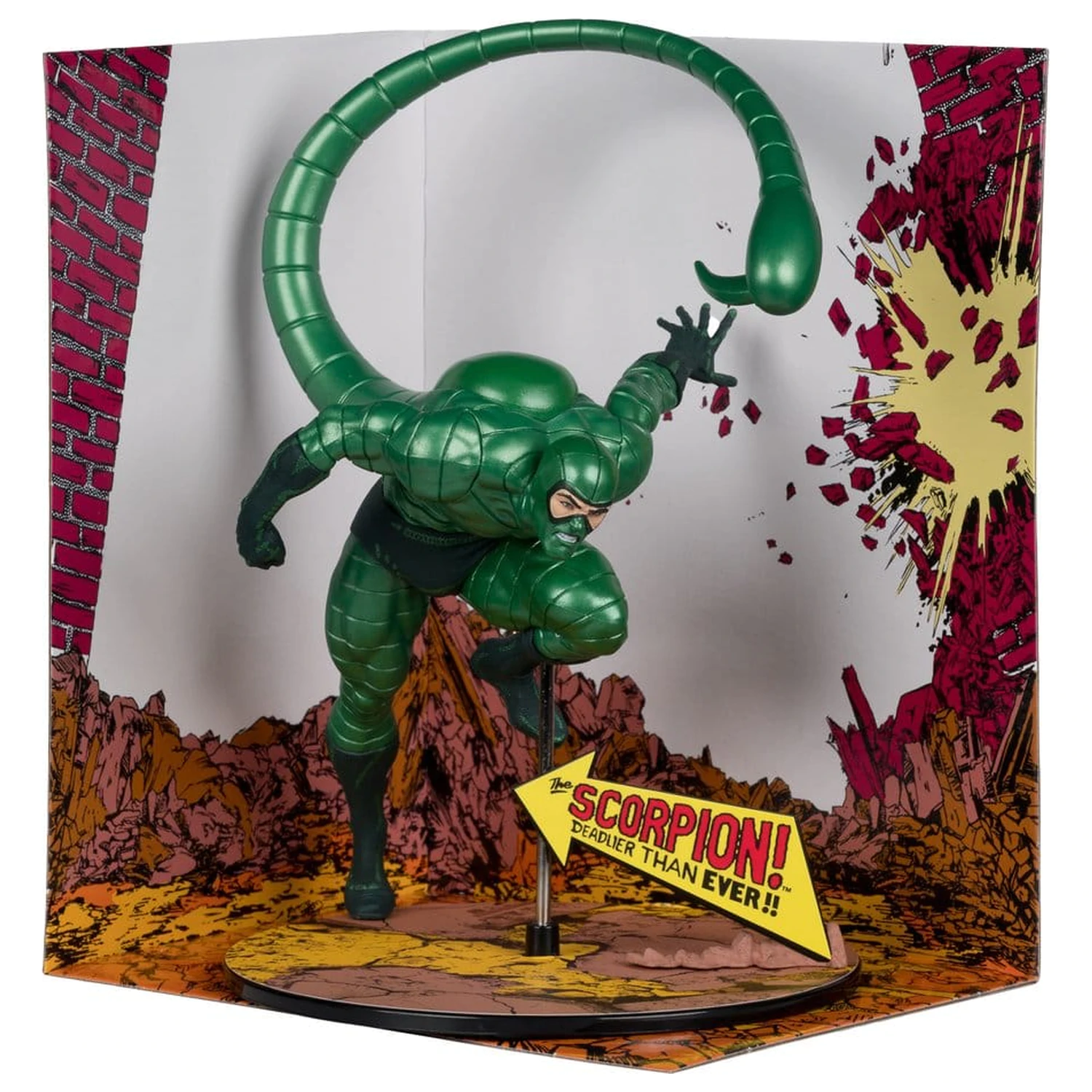 Statua din PVC Marvel 1/10 Scorpion (Metallic) (The Amazing Spider-Man #318) (Gold Label) 18 cm poza produsului