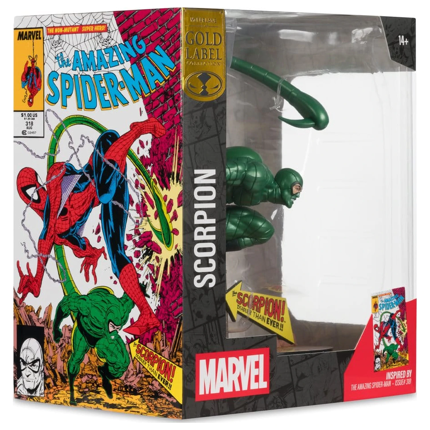 Statua din PVC Marvel 1/10 Scorpion (Metallic) (The Amazing Spider-Man #318) (Gold Label) 18 cm poza produsului