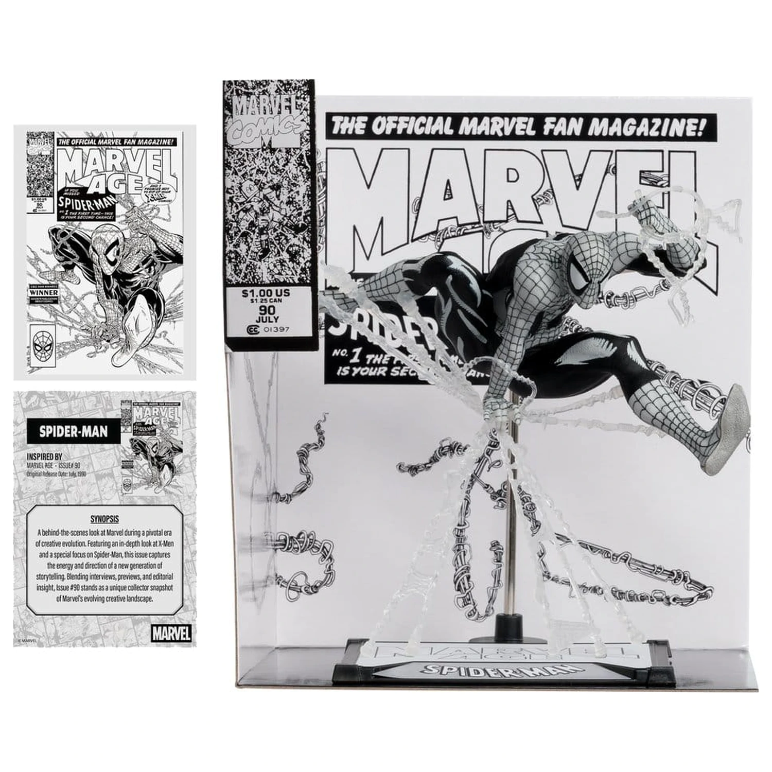 Marvel Statuie din PVC 1/10 Spider-Man (Marvel Age #90) (Line Art) 18 cm poza produsului