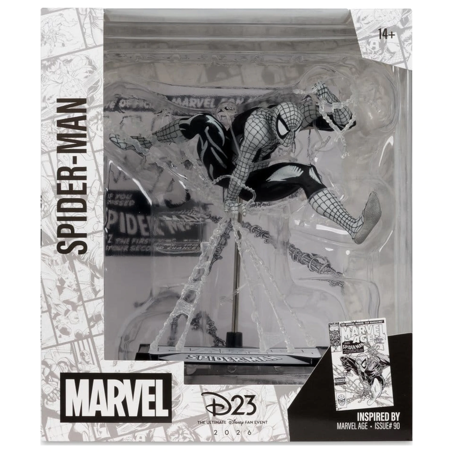 Marvel Statuie din PVC 1/10 Spider-Man (Marvel Age #90) (Line Art) 18 cm poza produsului