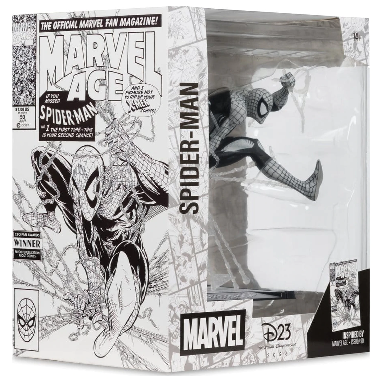 Marvel Statuie din PVC 1/10 Spider-Man (Marvel Age #90) (Line Art) 18 cm poza produsului