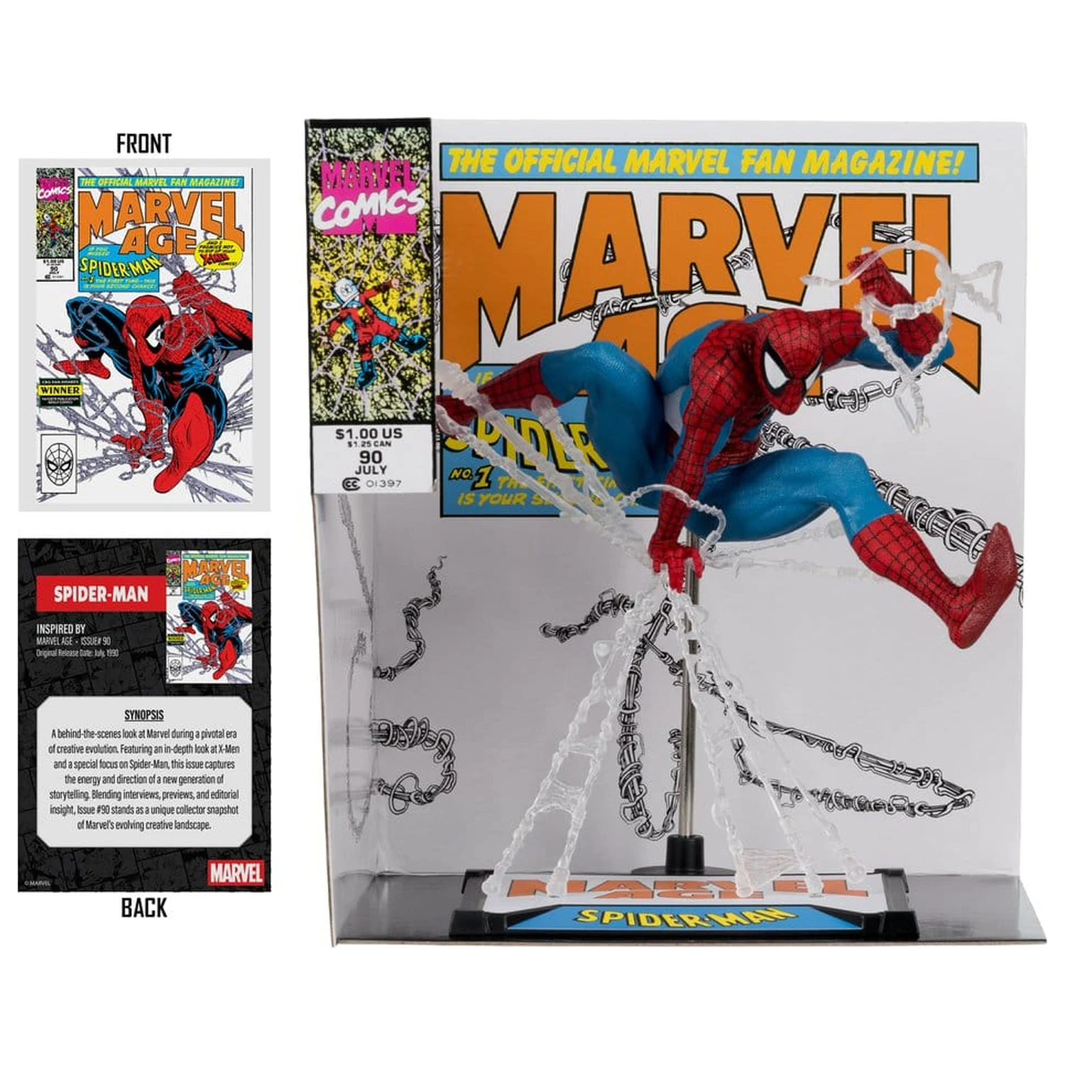 Marvel statuie din PVC 1/10 Spider-Man (Marvel Age #90) 18 cm poza produsului