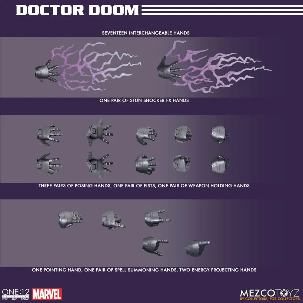 Figurină de acțiune Marvel 1/12 Doctor Doom 17 cm poza produsului