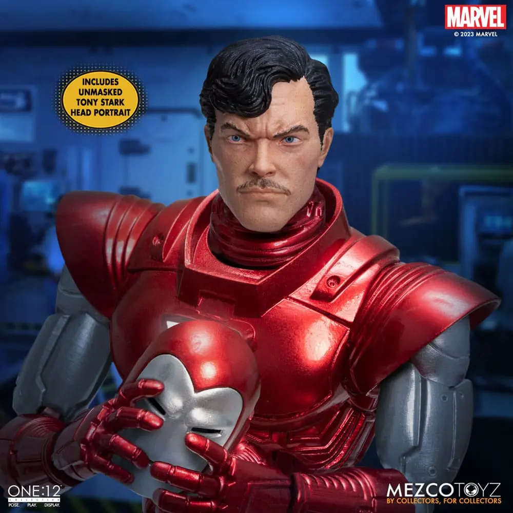 Figurină de acțiune Marvel 1/12 Iron Man (Ediția Centurion Argintiu) 16 cm poza produsului