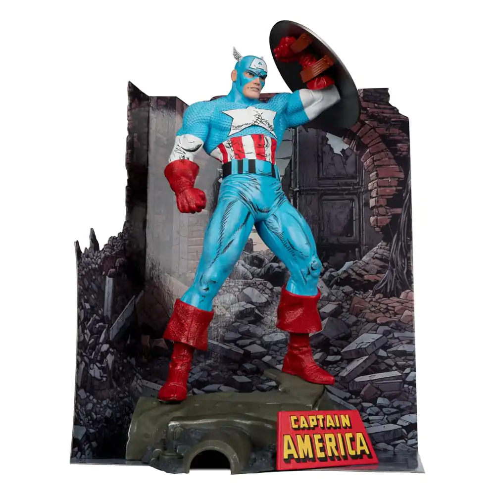 Marvel Statuie PVC 1/6 Captain America (The Amazing Spider-Man #323) 28 cm poza produsului