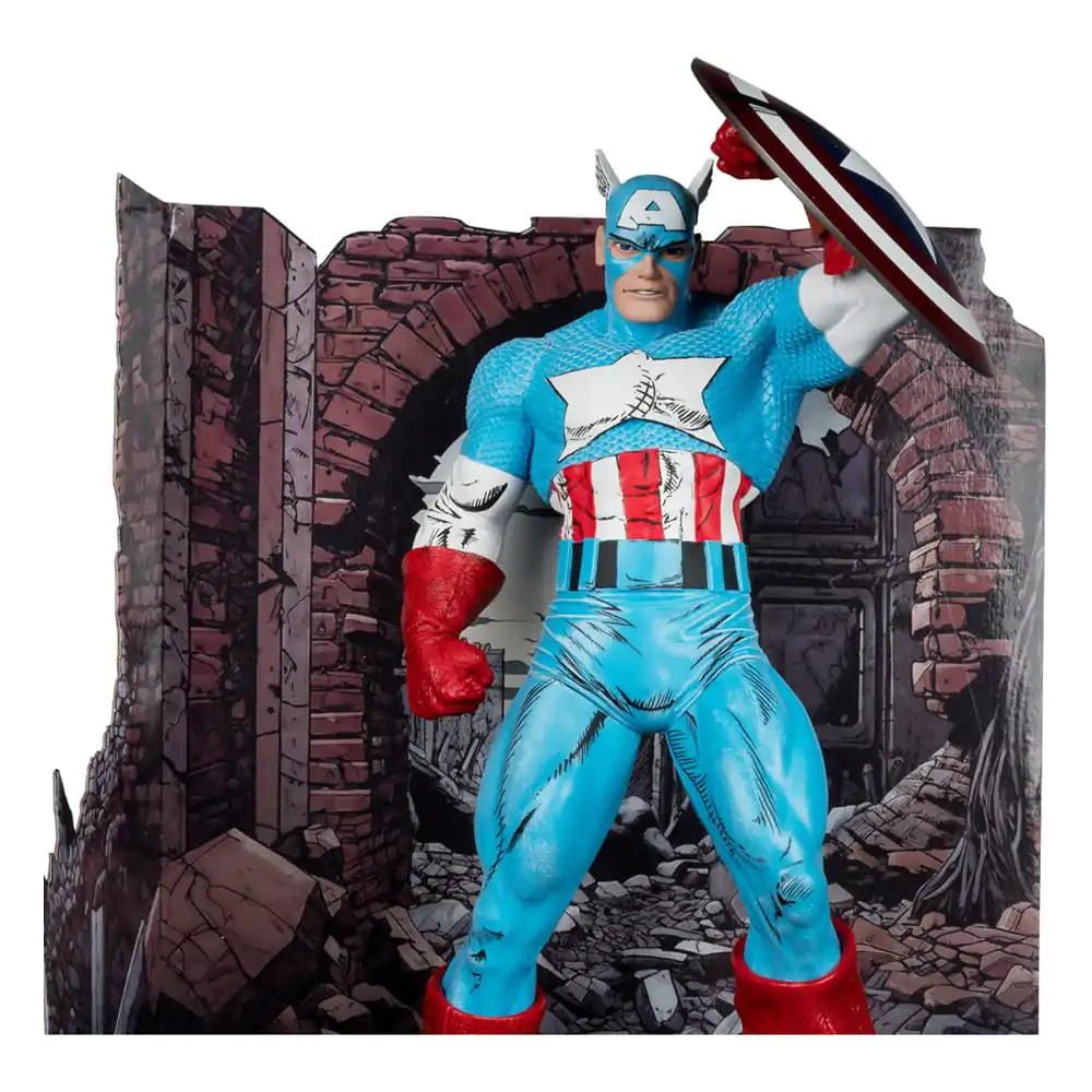 Marvel Statuie PVC 1/6 Captain America (The Amazing Spider-Man #323) 28 cm poza produsului