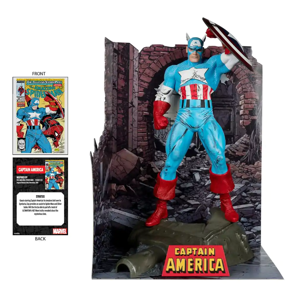 Marvel Statuie PVC 1/6 Captain America (The Amazing Spider-Man #323) 28 cm poza produsului