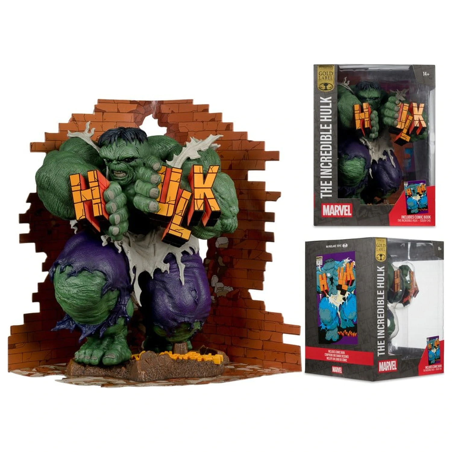 Statuie Marvel din PVC 1/6 Hulk (The Incredible Hulk #345) (Gold Label) poza produsului