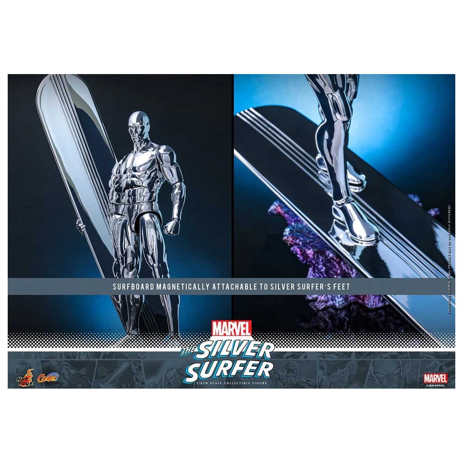 Marvel Figurina de Actiune 1/6 Silver Surfer 32 cm poza produsului