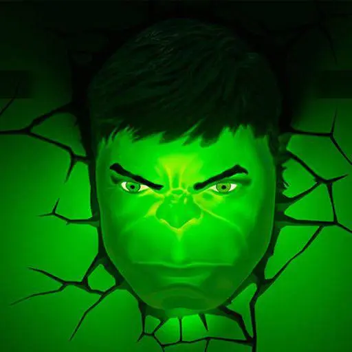 Marvel 3D LED Lumină Față Hulk 3D poza produsului