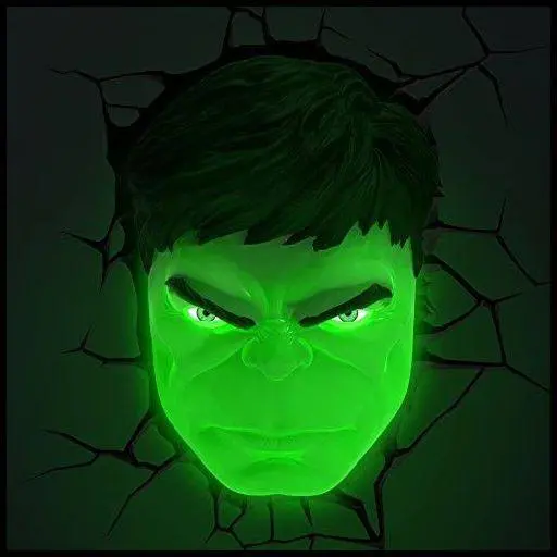 Marvel 3D LED Lumină Față Hulk 3D poza produsului