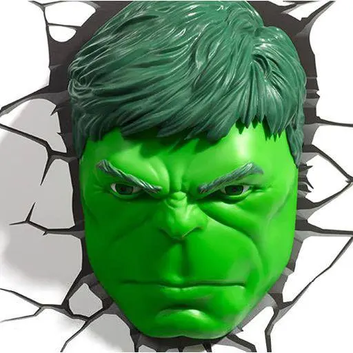 Marvel 3D LED Lumină Față Hulk 3D poza produsului