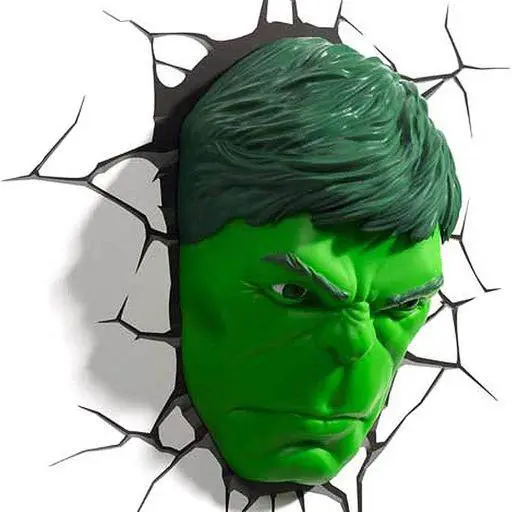 Marvel 3D LED Lumină Față Hulk 3D poza produsului