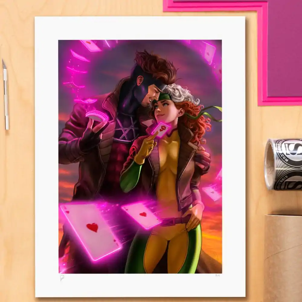 Marvel Art Print Rogue & Gambit 46 x 61 cm - neînrămat poza produsului