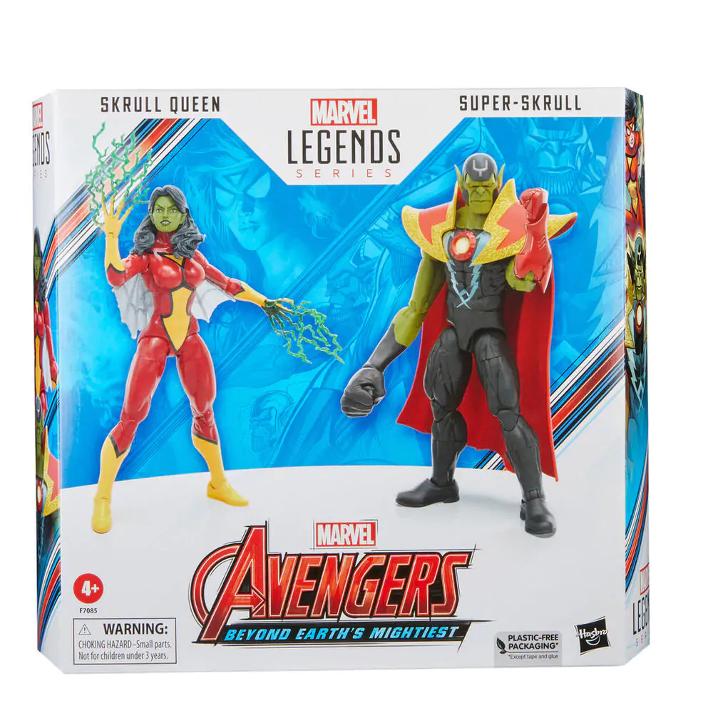 Avengers Marvel Legends Figurine de acțiune Skrull Queen & Super-Skrull 15 cm poza produsului