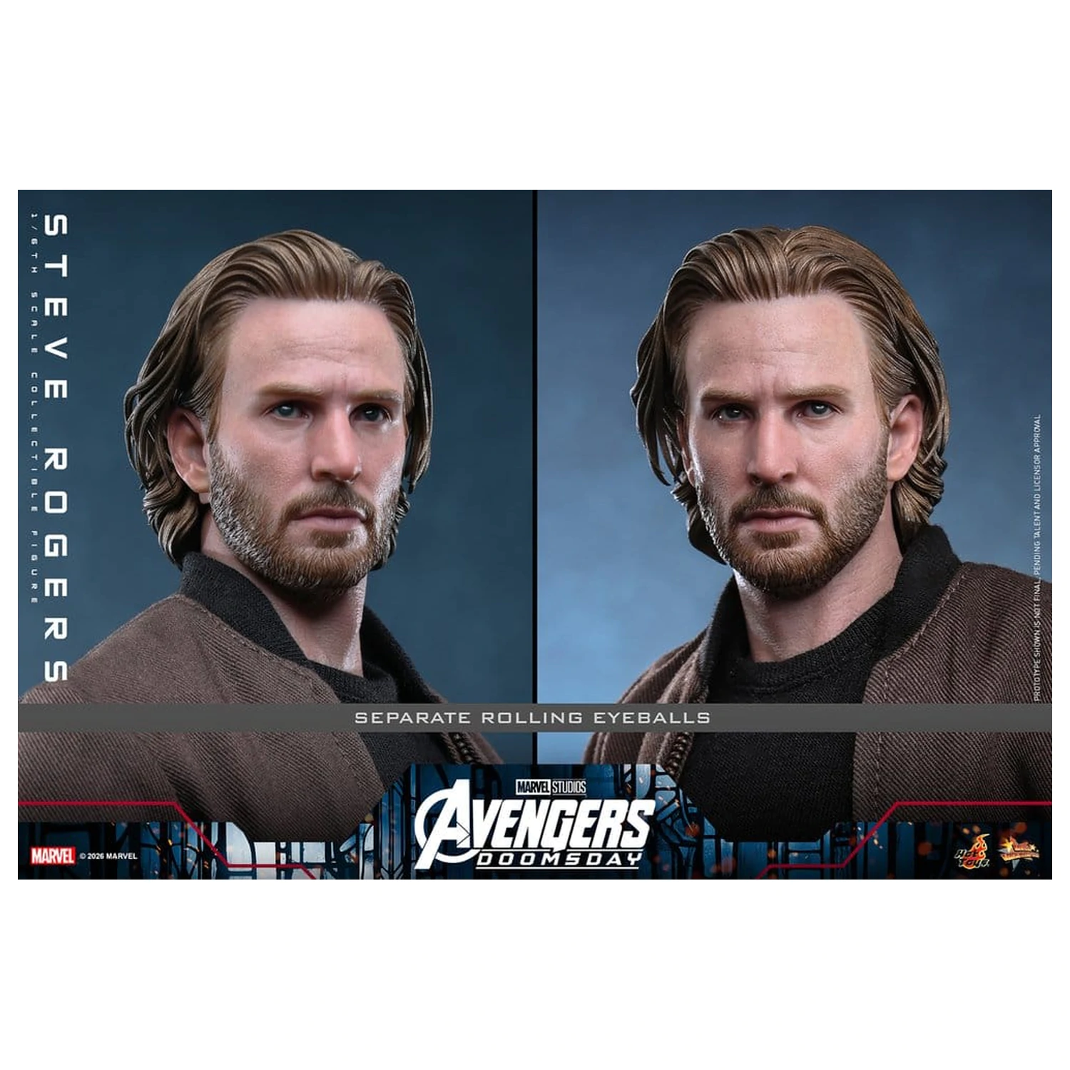 Figurina de actiune Marvel Avengers: Doomsday Movie Masterpiece 1/6 Steve Rogers (Deluxe Version) 31 cm poza produsului