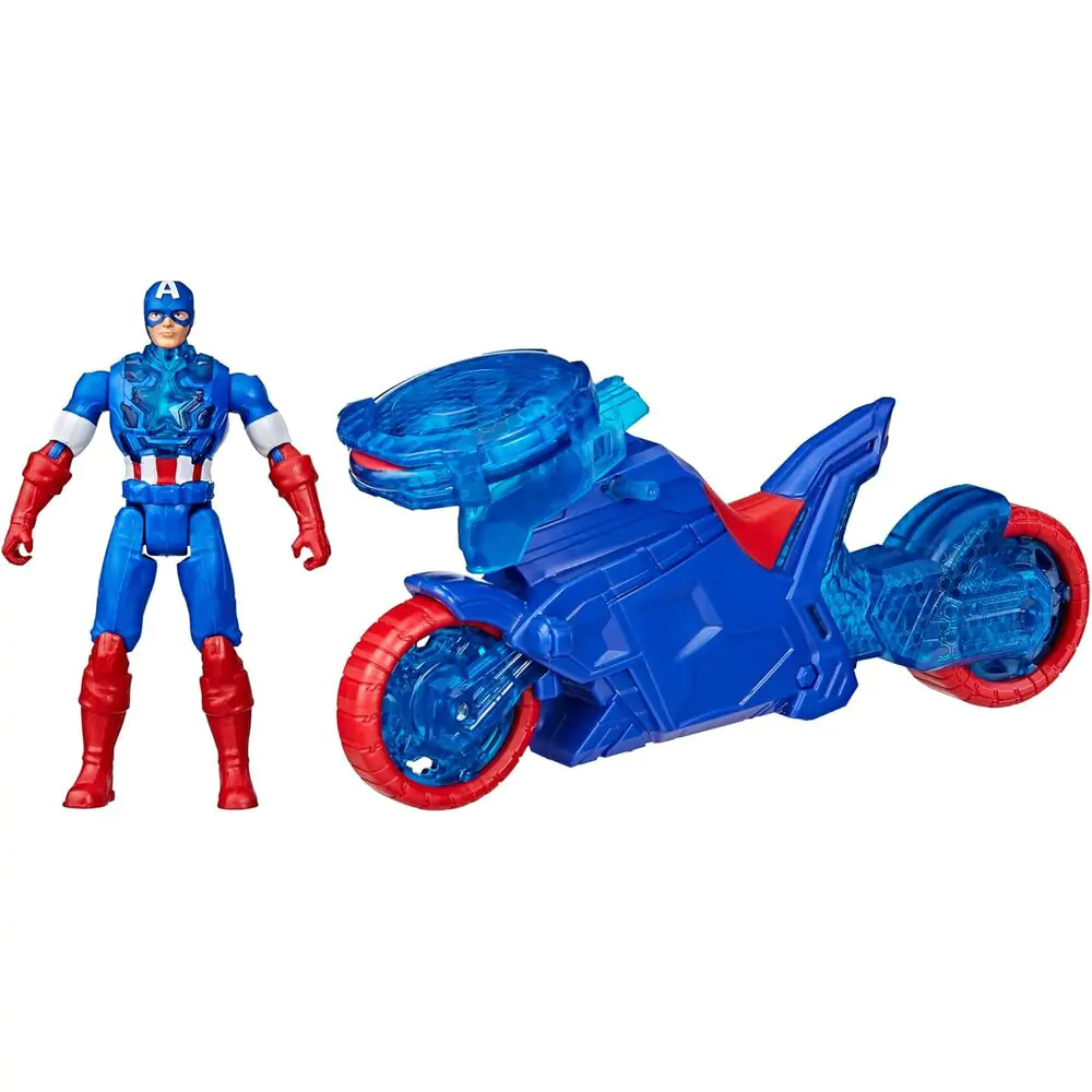 Marvel Avengers Motocicletă Lansator de scuturi + figurină Captain America poza produsului