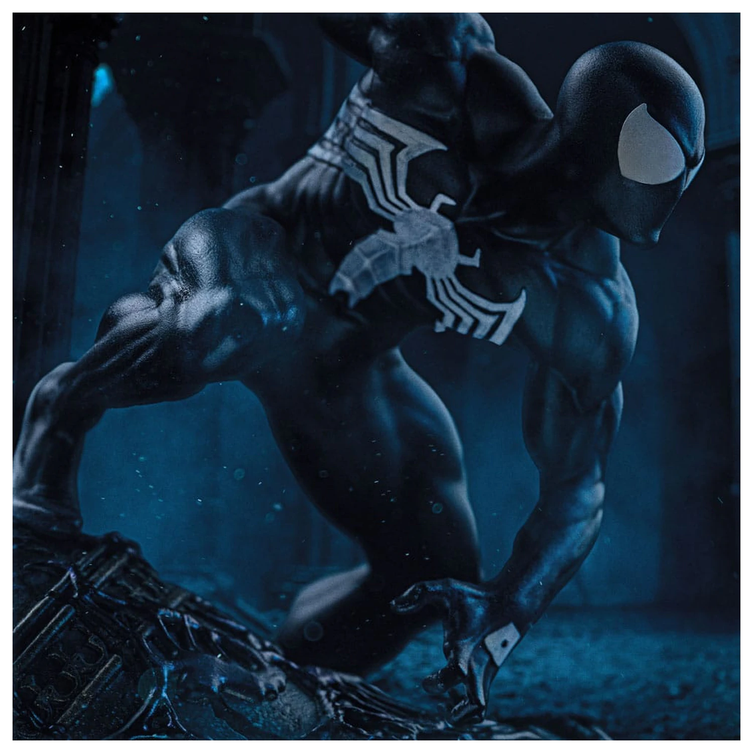 Marvel BDS Art Scale Statuie scara 1/10 Spider-Man Black Costume 20 cm poza produsului