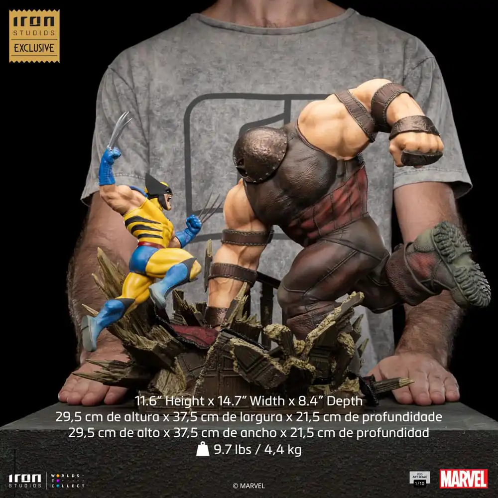 Marvel BDS Statuie Scară Artă 1/10 Wolverine vs Juggernaut heo EU Exclusiv 30 cm poza produsului