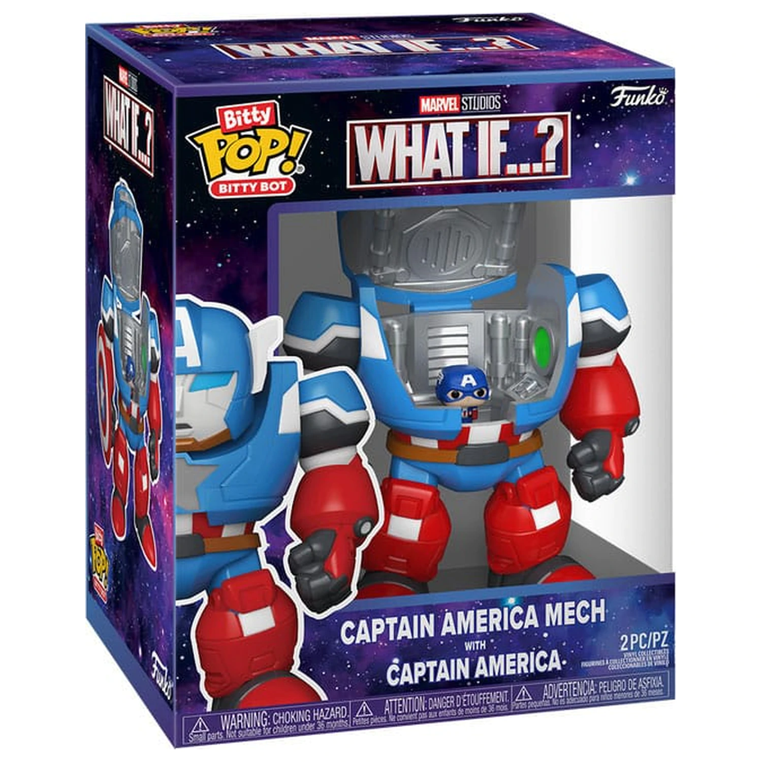 Marvel Bitty Funko POP! Bots Figurina WI- CA Mech w/Cap 11,7 cm poza produsului