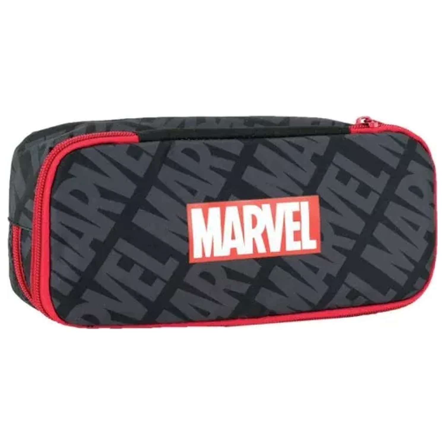 Marvel Black Penar cu 2 Compartimente 26 cm poza produsului