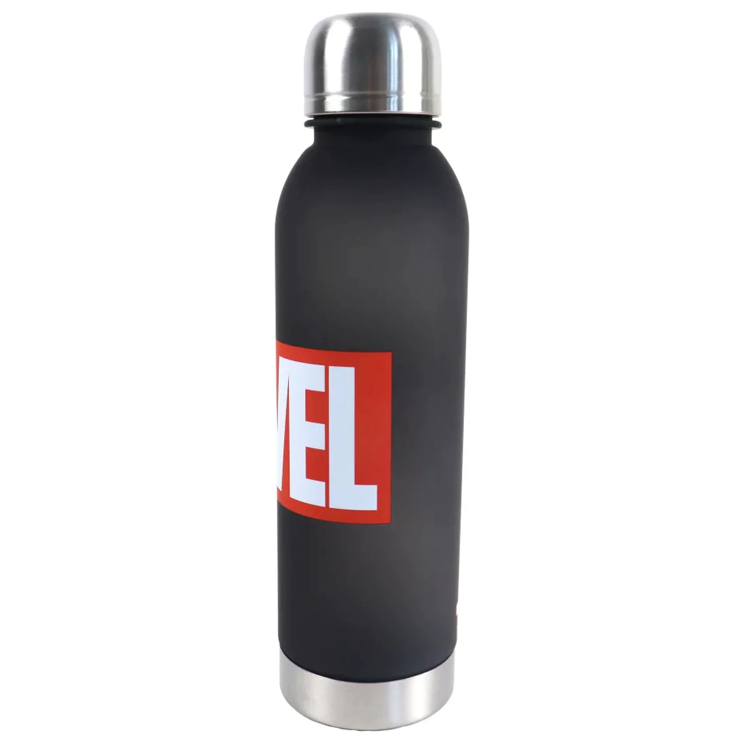 Marvel Black Plastic Sticla de Apa cu Capac cu filet 750 ml poza produsului