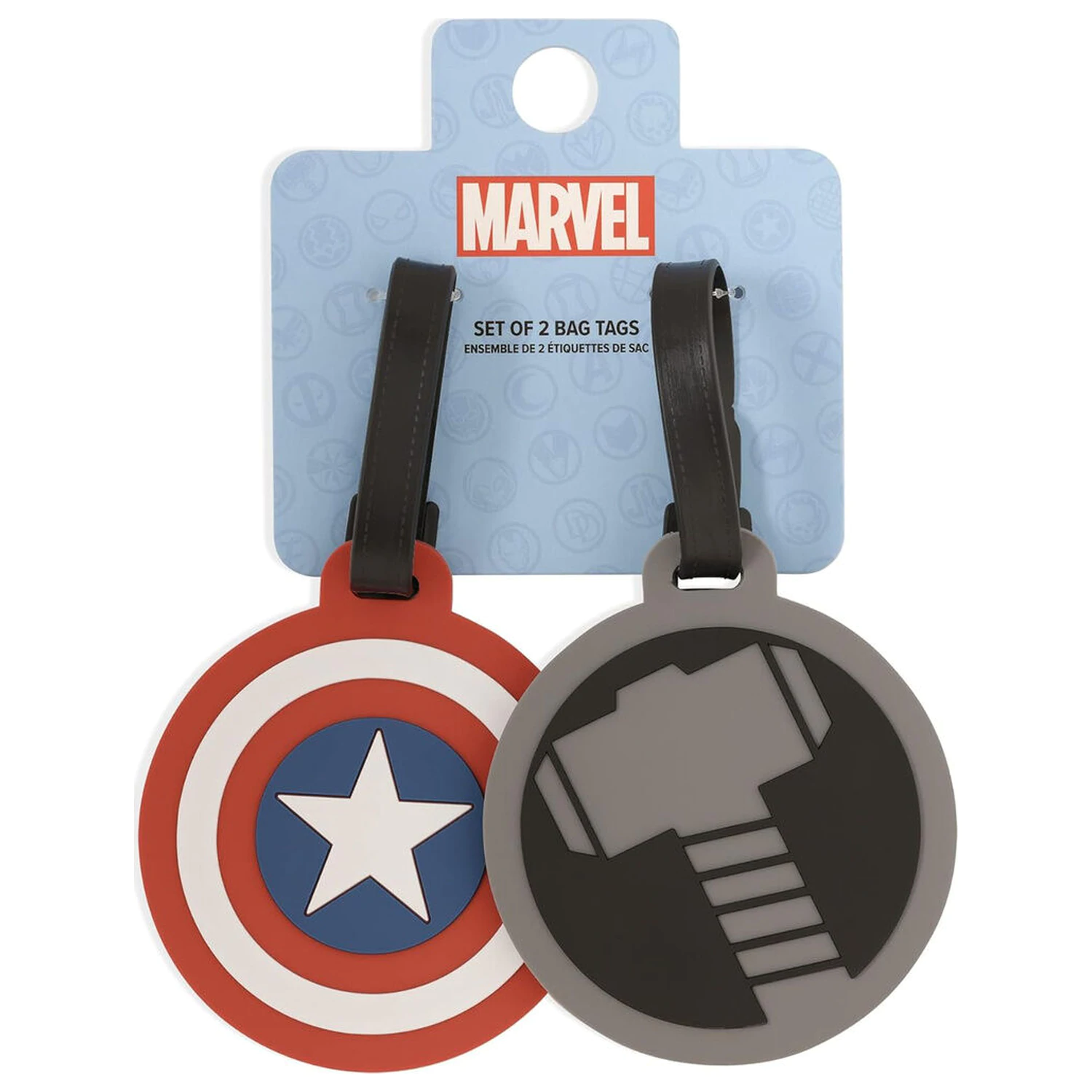 Marvel Avengers set de 2 etichete pentru bagaje poza produsului