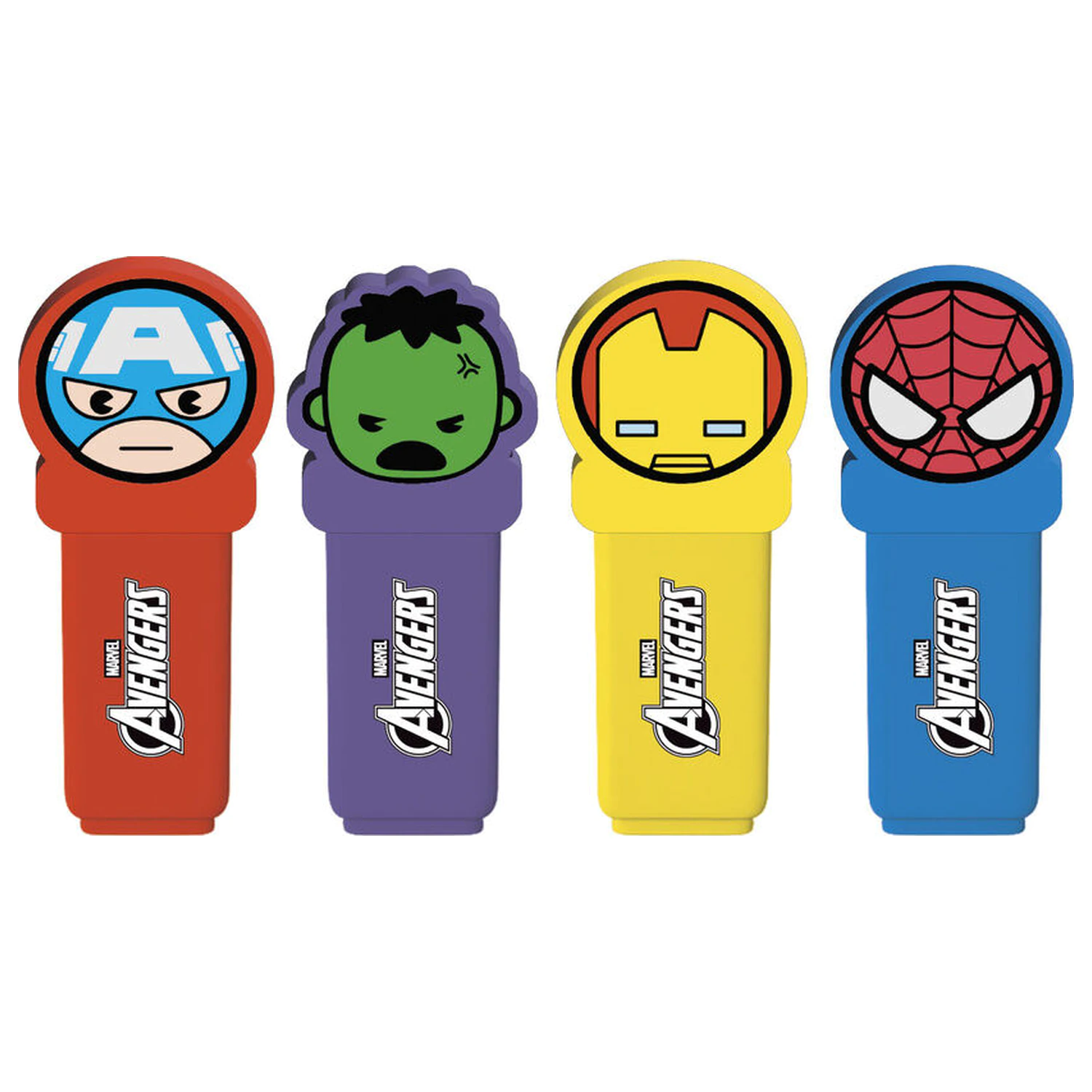 Marvel Avengers set de 4 markere cu topper poza produsului