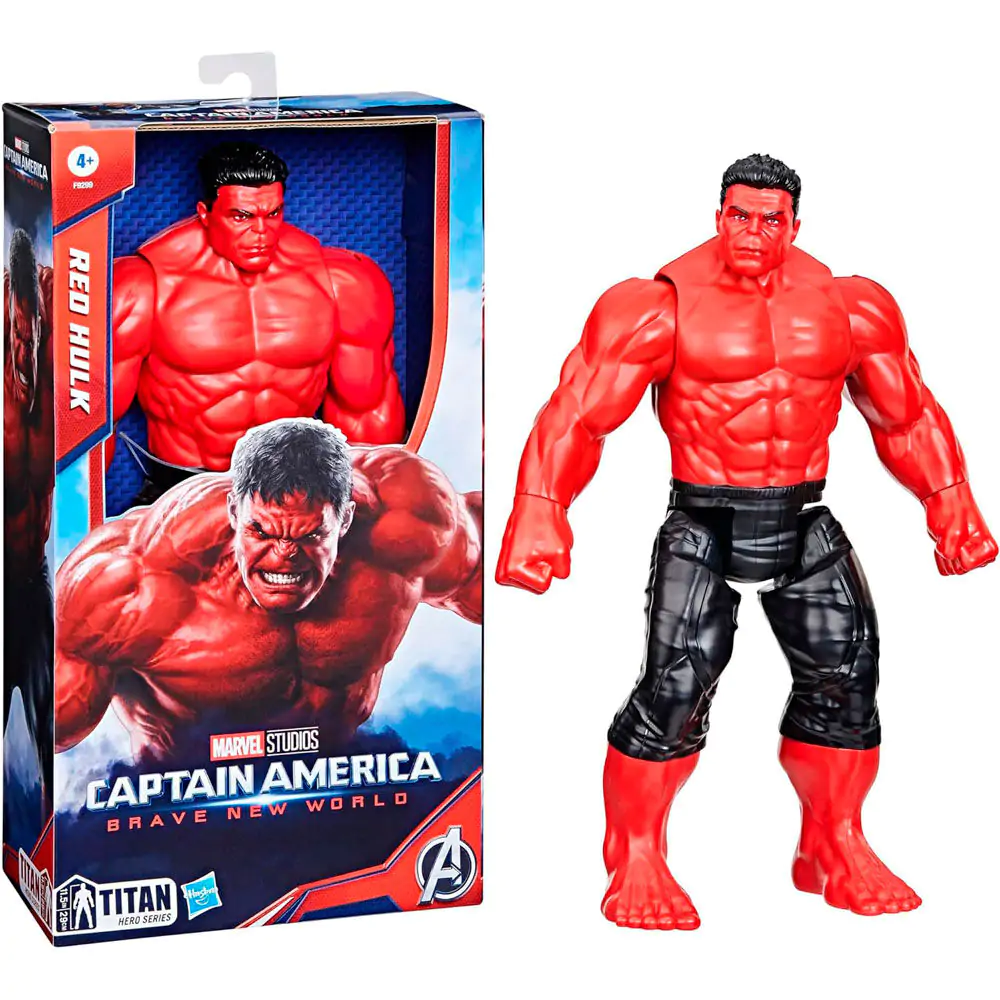 Marvel Avengers Captain America Brave New World Titan Hero figurină Red Hulk 30 cm poza produsului