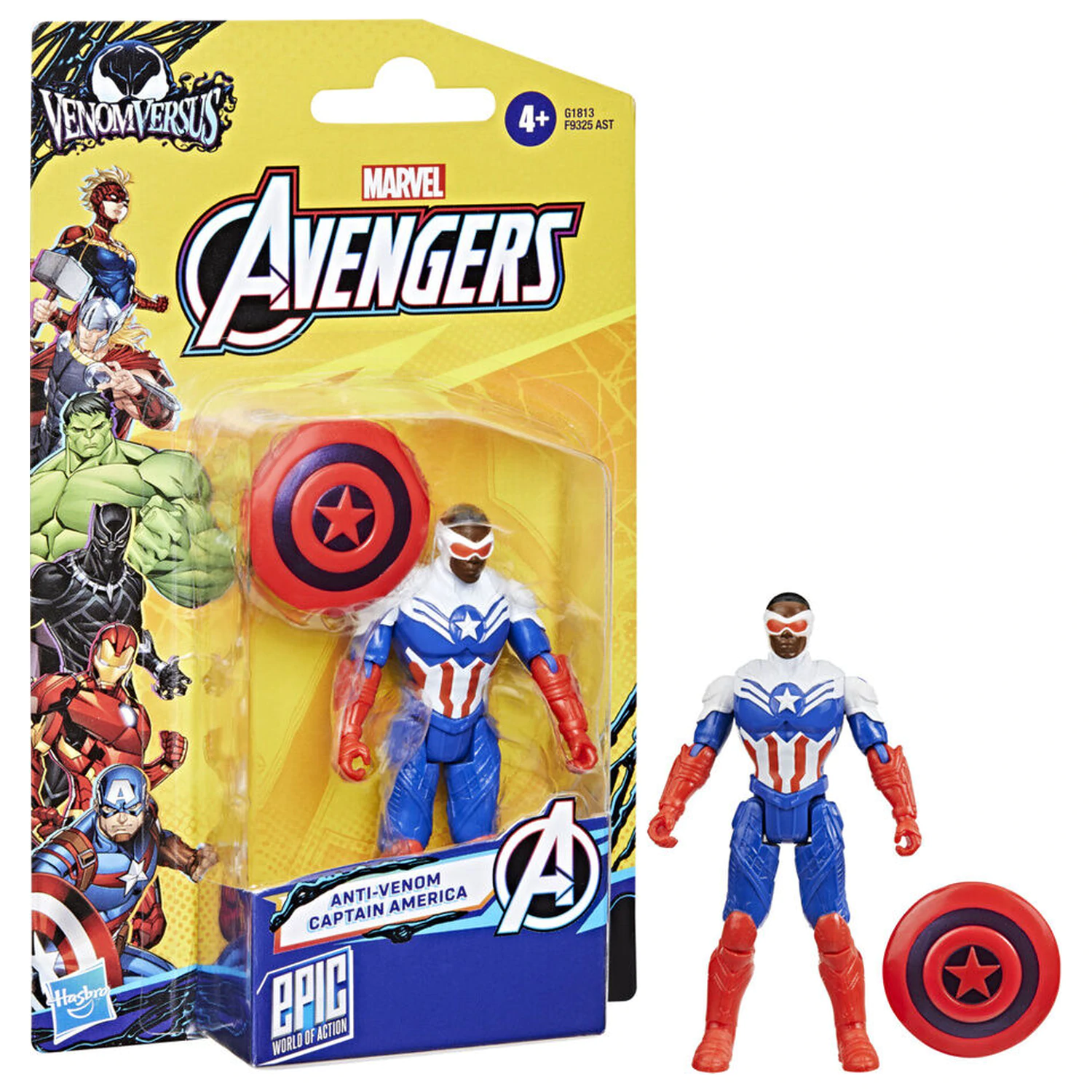 Marvel Avengers Figurina Anti-Venom Captain America 10cm poza produsului