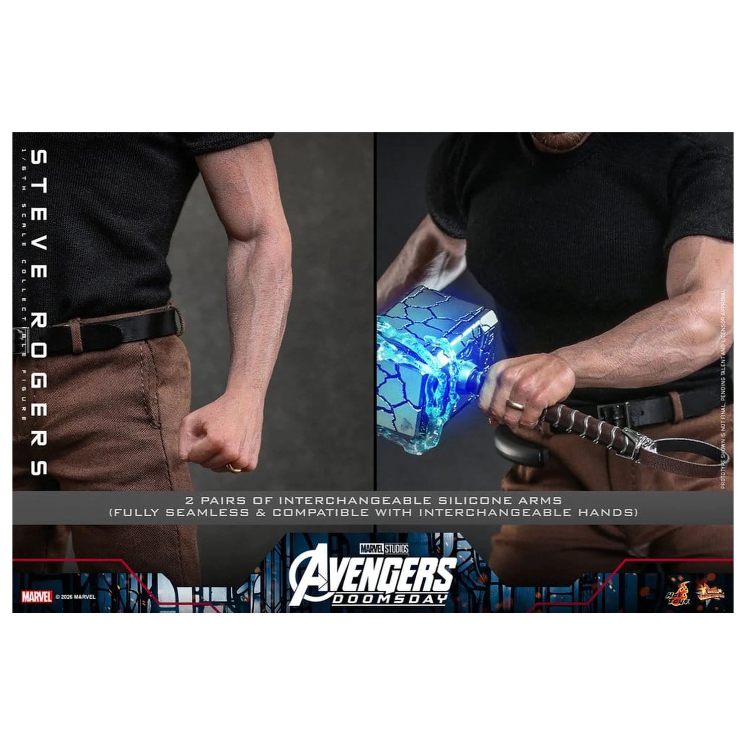 Marvel Avengers: Doomsday Movie Masterpiece Figurina de actiune 1/6 Steve Rogers 31 cm poza produsului