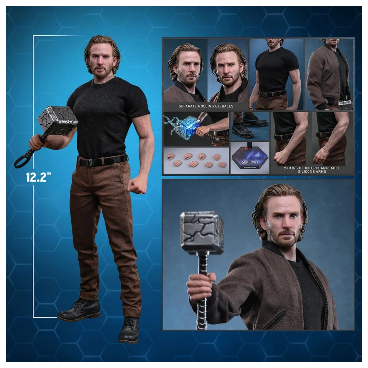Marvel Avengers: Doomsday Movie Masterpiece Figurina de actiune 1/6 Steve Rogers 31 cm poza produsului