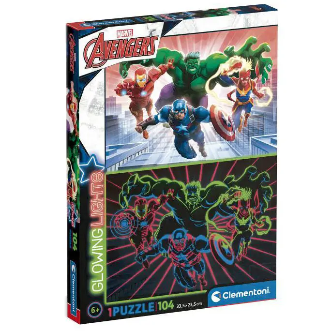 Marvel Avengers Puzzle strălucitor 104 piese poza produsului