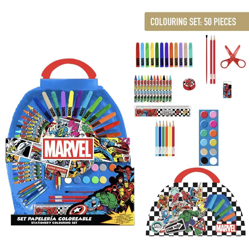 Set de papetărie Marvel Avengers 50 buc poza produsului