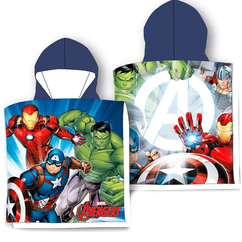 Marvel Avengers prosop tip poncho din bumbac poza produsului