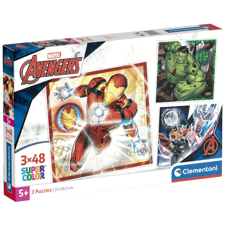 Marvel Avengers puzzle 3x48 piese poza produsului