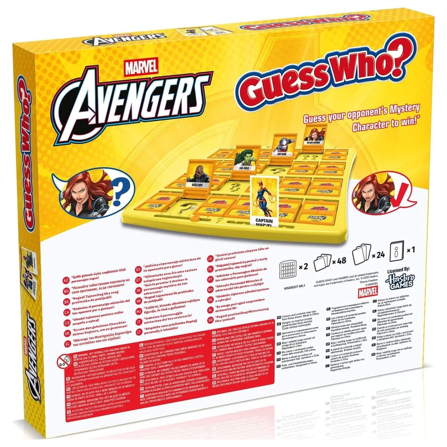 Marvel Board Game Guess Who? Avengers poza produsului