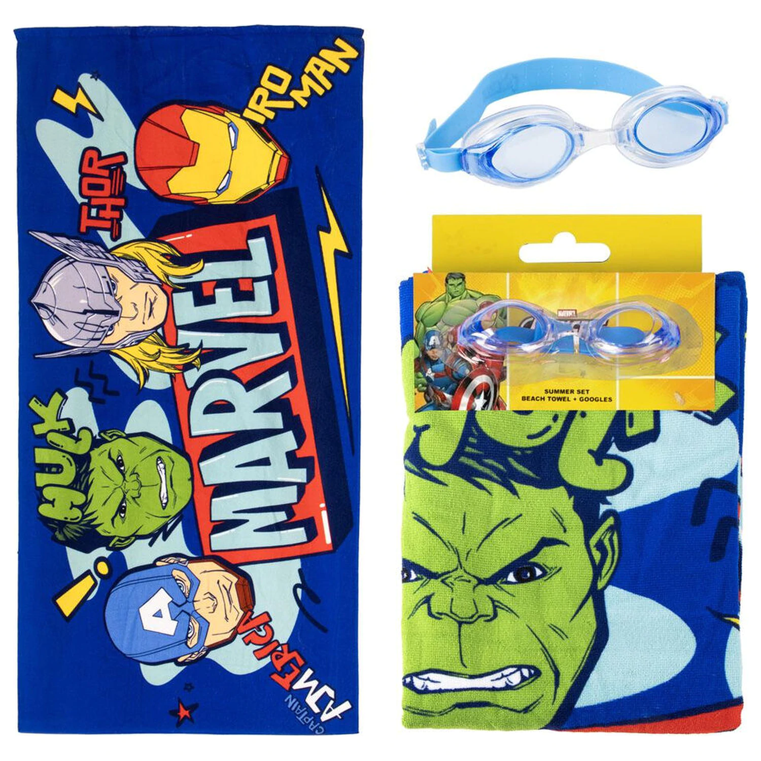 Marvel Avengers prosop + set ochelari de inot poza produsului